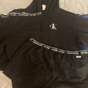 Calvin Klein workout wear set.
